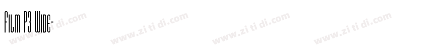 Film P3 Wide字体转换